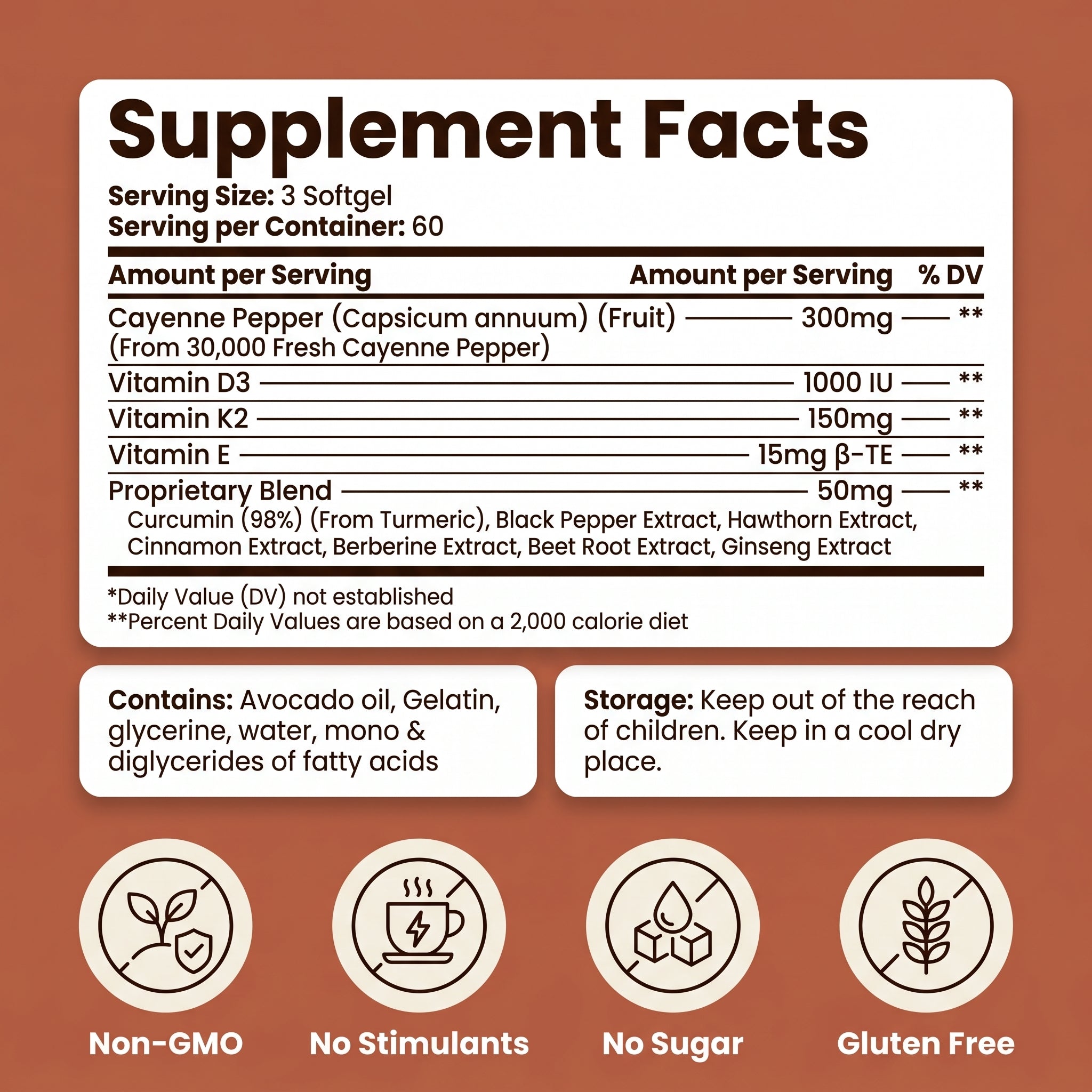Granata Cayenne Pepper Softgels