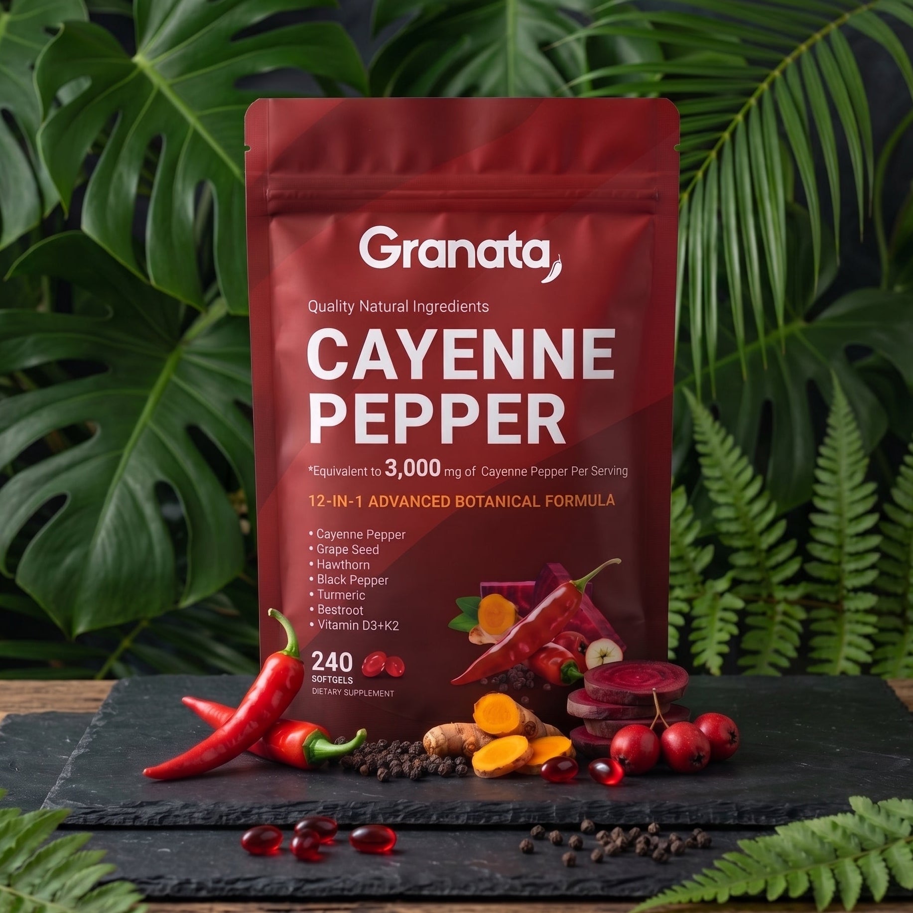Granata Cayenne Pepper Softgels